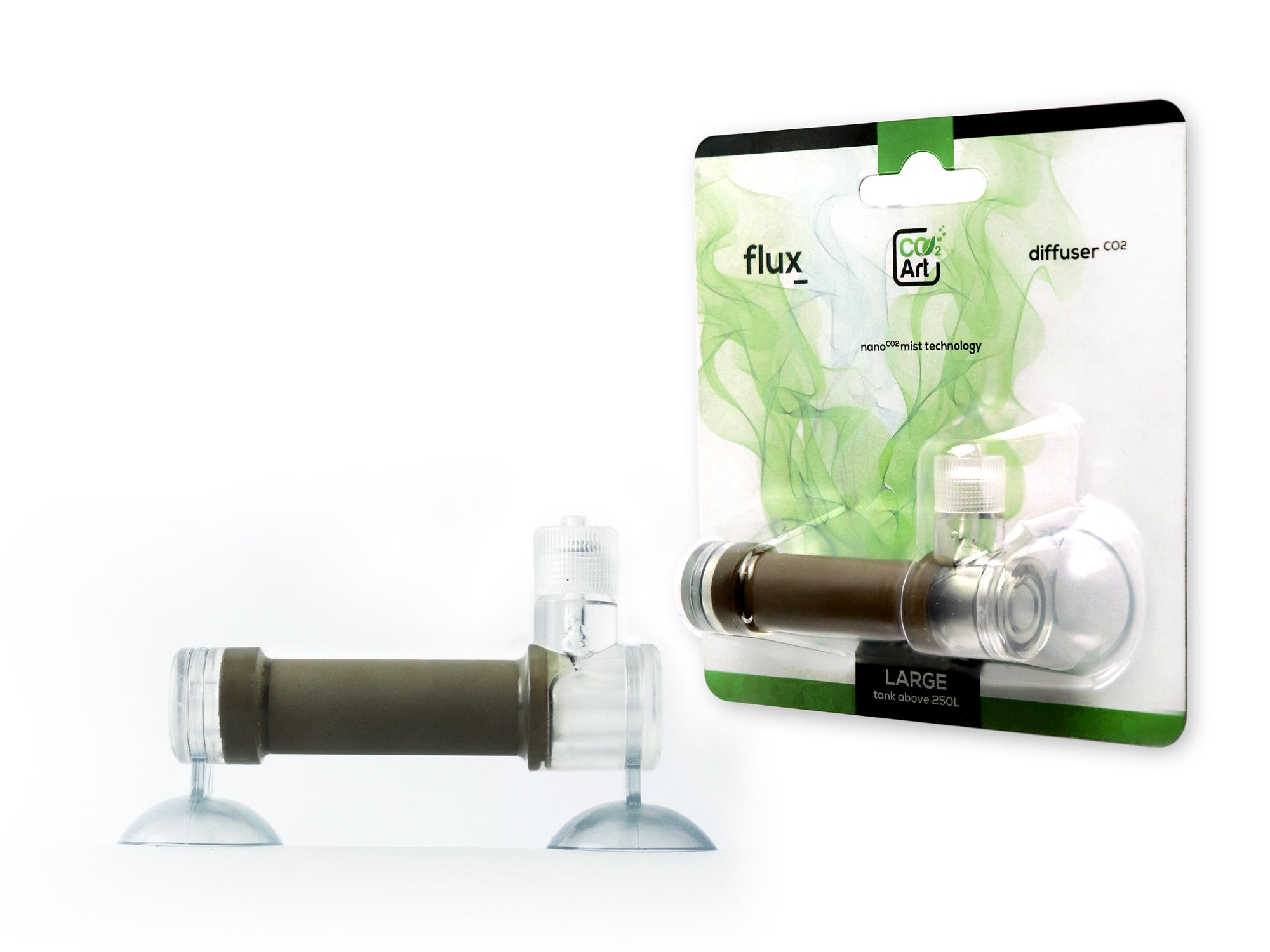 Flujo de bazuca en el tanque_ CO2 Difusor para acuarios plantados -  CO2Art.eu